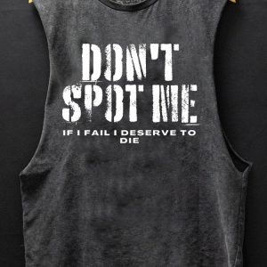 Don't spot me SCOOP BOTTOM COTTON TANK