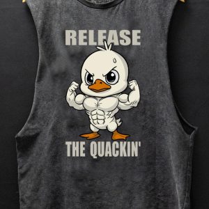 release the quackin' SCOOP BOTTOM COTTON TANK