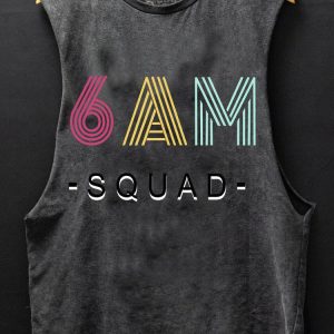 6 AM Squad Scoop Bottom Cotton Tank