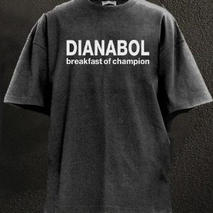 dianabol breakfast of champion Washed Gym Shirt